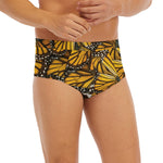 Tiger Monarch Butterfly Pattern Print Men's Briefs
