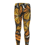 Tiger Monarch Butterfly Pattern Print Men's leggings