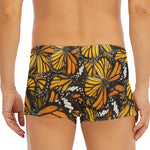 Tiger Monarch Butterfly Pattern Print Men's Short Boxer Briefs