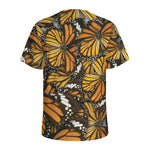 Tiger Monarch Butterfly Pattern Print Men's Sports T-Shirt