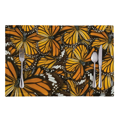 Tiger Monarch Butterfly Pattern Print Placemat