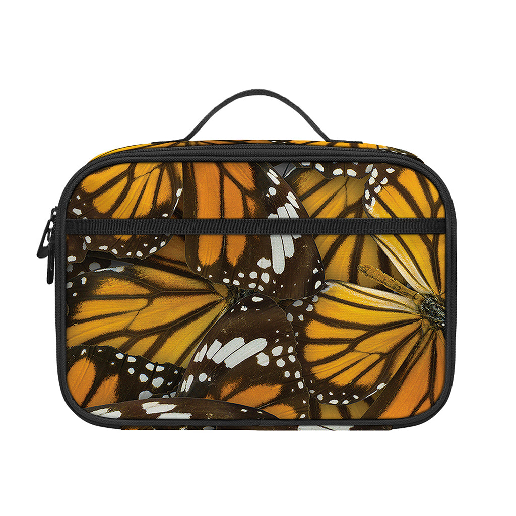 Tiger Monarch Butterfly Pattern Print Portable Lunch Bag