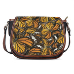 Tiger Monarch Butterfly Pattern Print Saddle Bag