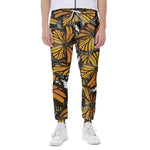 Tiger Monarch Butterfly Pattern Print Scuba Joggers