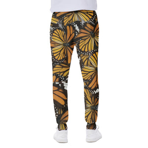 Tiger Monarch Butterfly Pattern Print Scuba Joggers