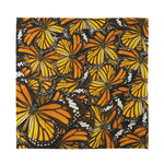 Tiger Monarch Butterfly Pattern Print Silk Bandana