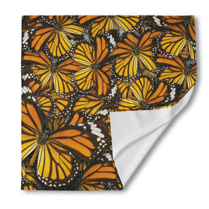 Tiger Monarch Butterfly Pattern Print Silk Bandana