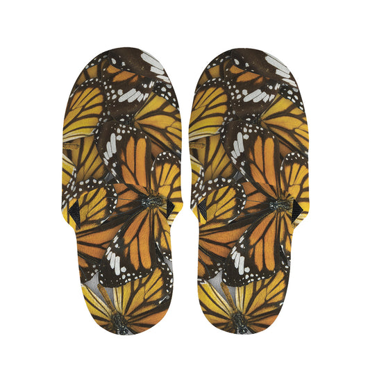 Tiger Monarch Butterfly Pattern Print Slippers