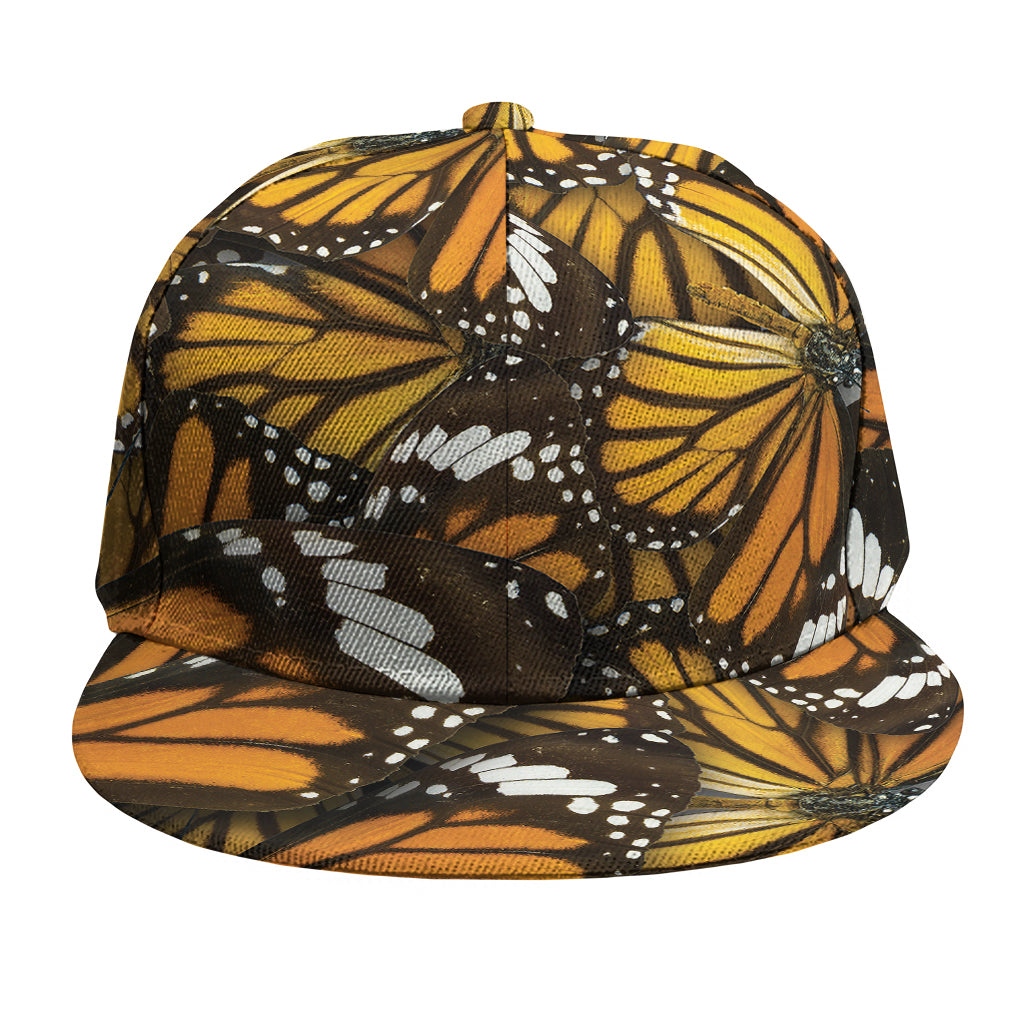 Tiger Monarch Butterfly Pattern Print Snapback Cap