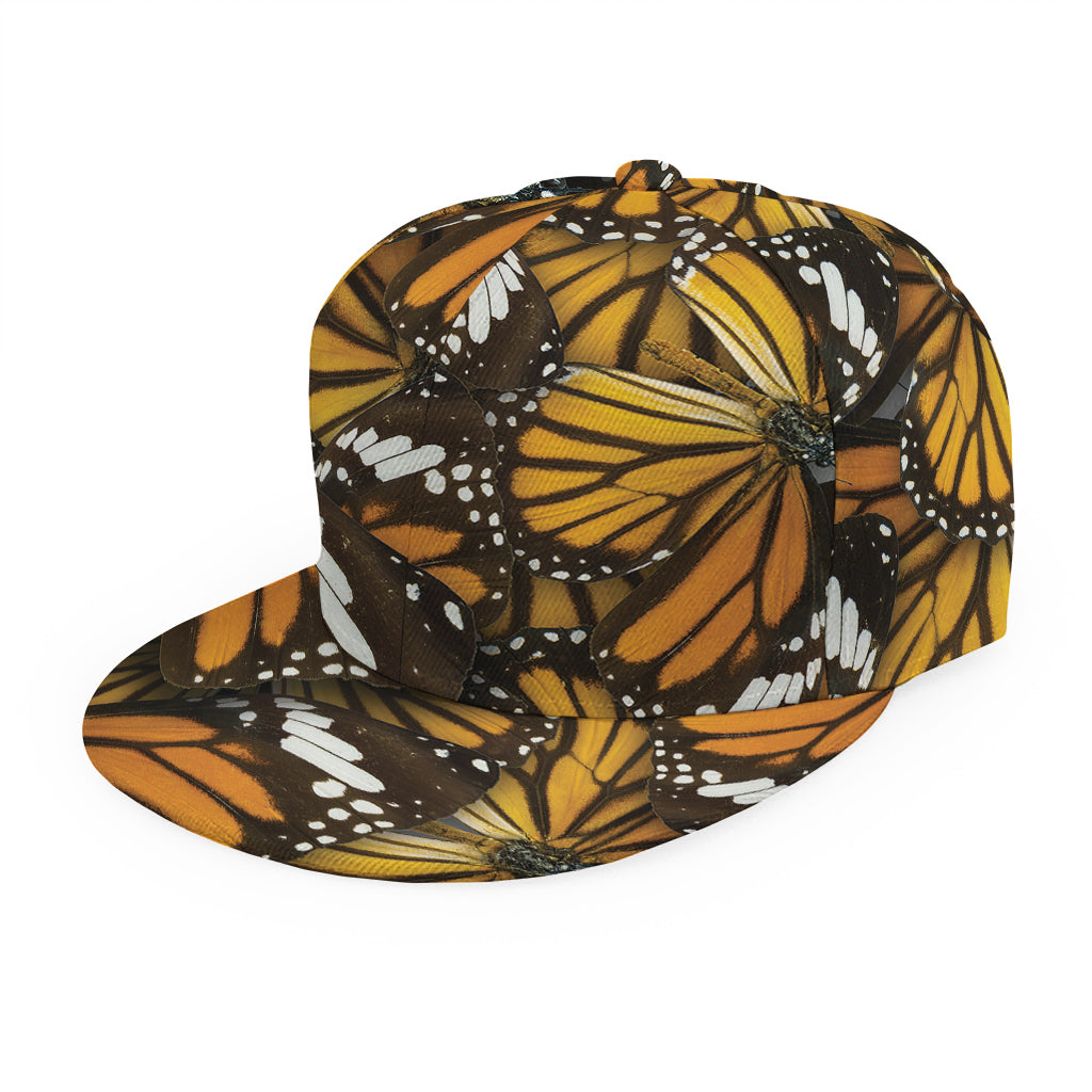 Tiger Monarch Butterfly Pattern Print Snapback Cap