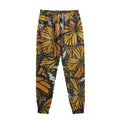 Tiger Monarch Butterfly Pattern Print Sweatpants