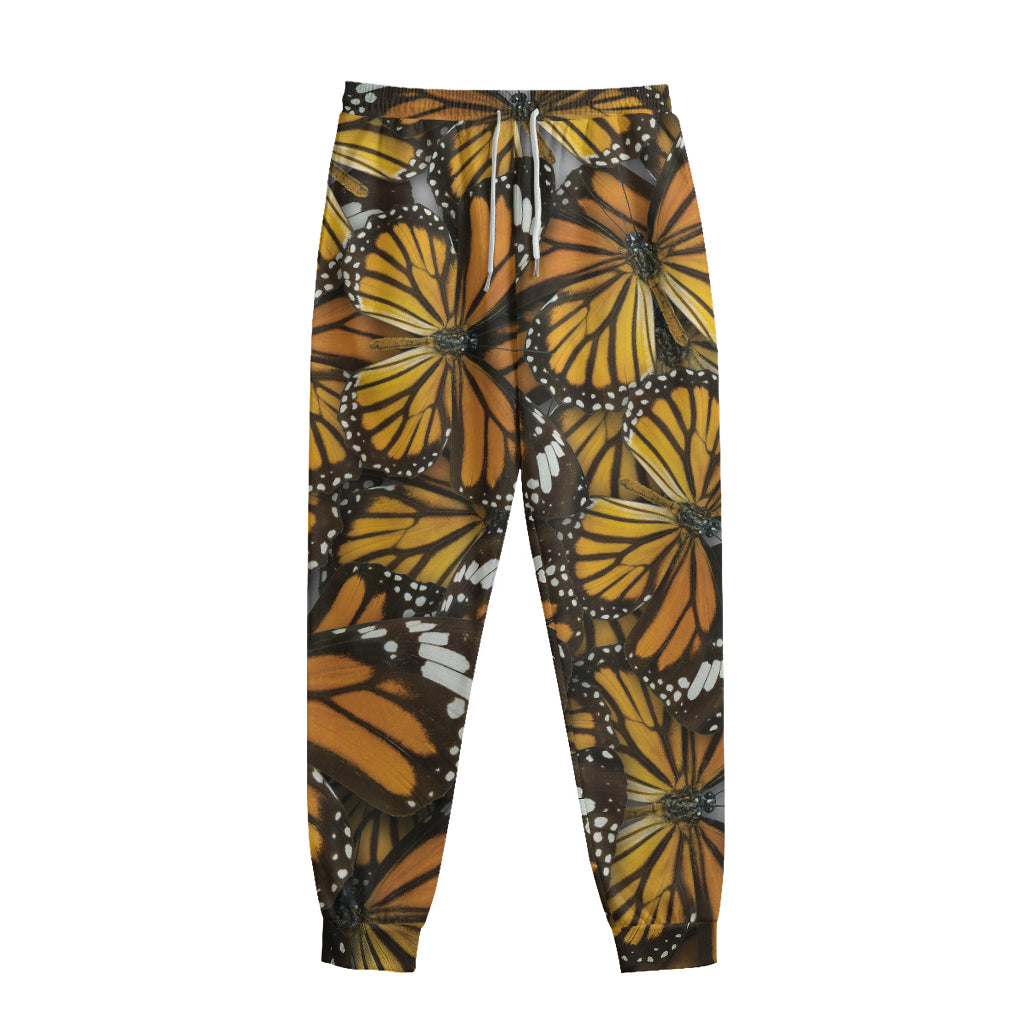 Tiger Monarch Butterfly Pattern Print Sweatpants