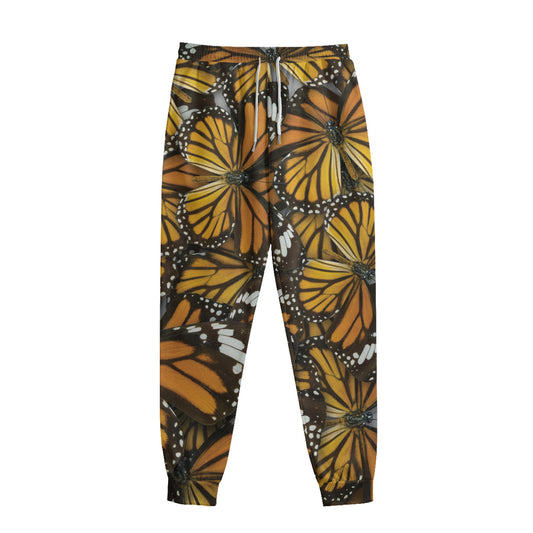 Tiger Monarch Butterfly Pattern Print Sweatpants