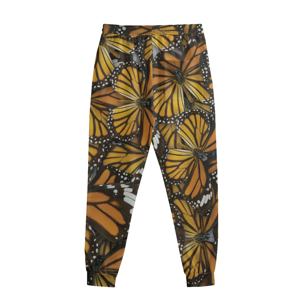 Tiger Monarch Butterfly Pattern Print Sweatpants