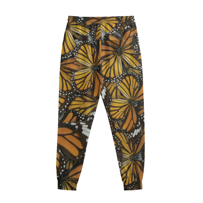 Tiger Monarch Butterfly Pattern Print Sweatpants