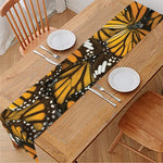 Tiger Monarch Butterfly Pattern Print Table Runner