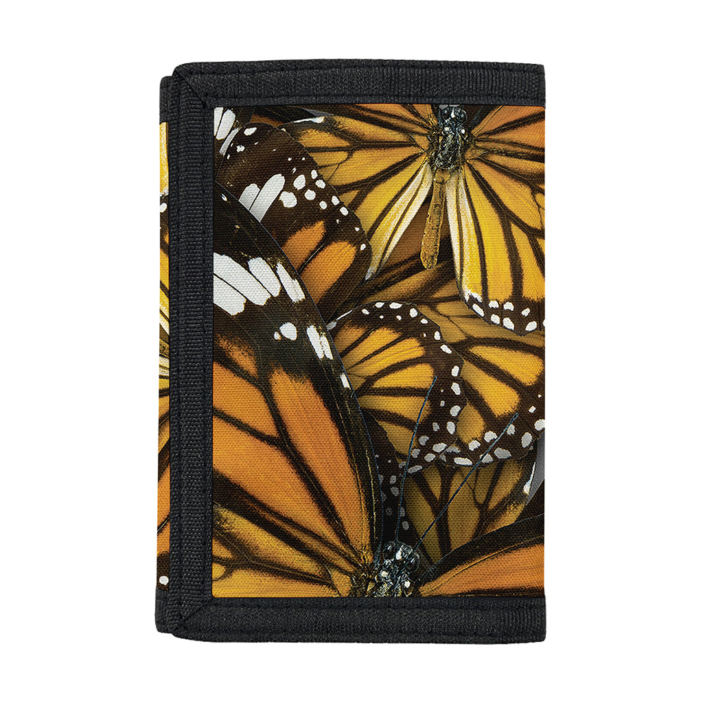 Tiger Monarch Butterfly Pattern Print Trifold Wallet