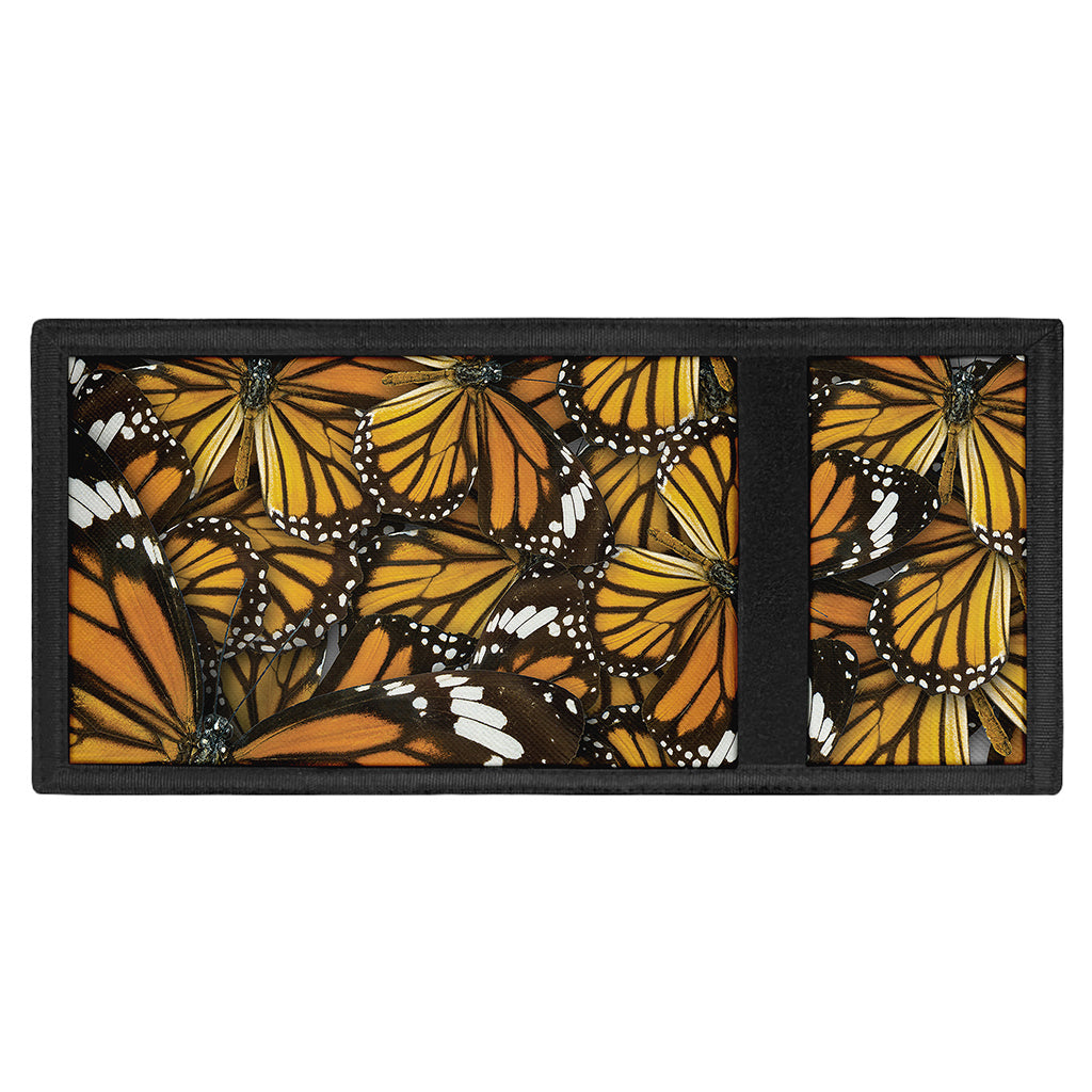 Tiger Monarch Butterfly Pattern Print Trifold Wallet