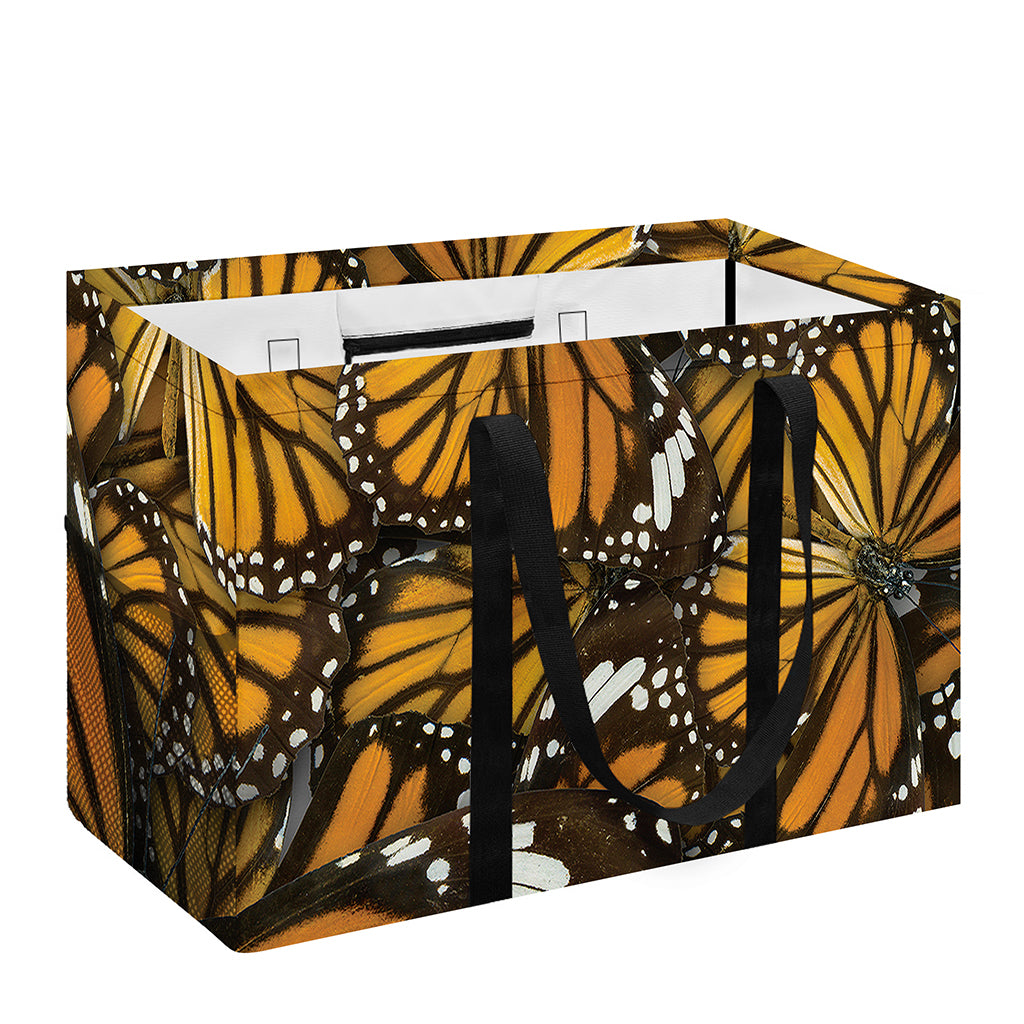 Tiger Monarch Butterfly Pattern Print Utility Tote Bag