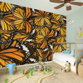 Tiger Monarch Butterfly Pattern Print Wall Sticker