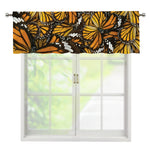 Tiger Monarch Butterfly Pattern Print Window Valance