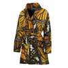 Tiger Monarch Butterfly Pattern Print Women's Bathrobe