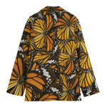 Tiger Monarch Butterfly Pattern Print Women's Blazer