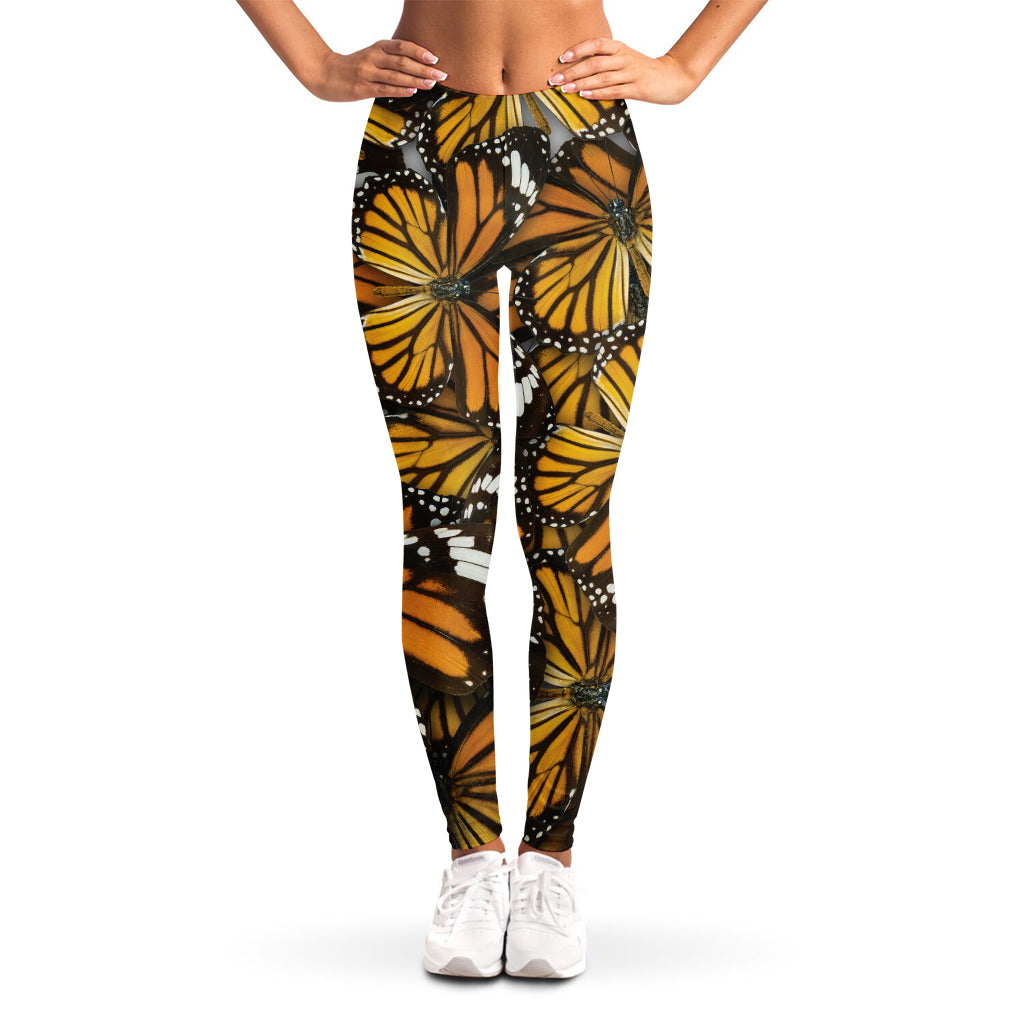 Tiger Monarch Butterfly Pattern Print Women's Leggings