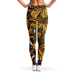 Tiger Monarch Butterfly Pattern Print Women's Leggings