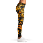 Tiger Monarch Butterfly Pattern Print Women's Leggings