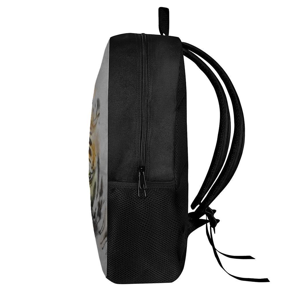 Tiger Painting Print 17 Inch Backpack