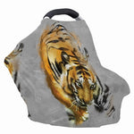 Tiger Painting Print Baby Seat Cover