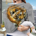 Tiger Painting Print Baby Seat Cover