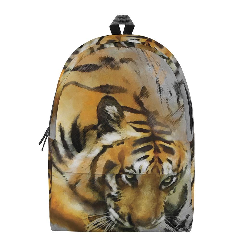 Tiger Painting Print Backpack