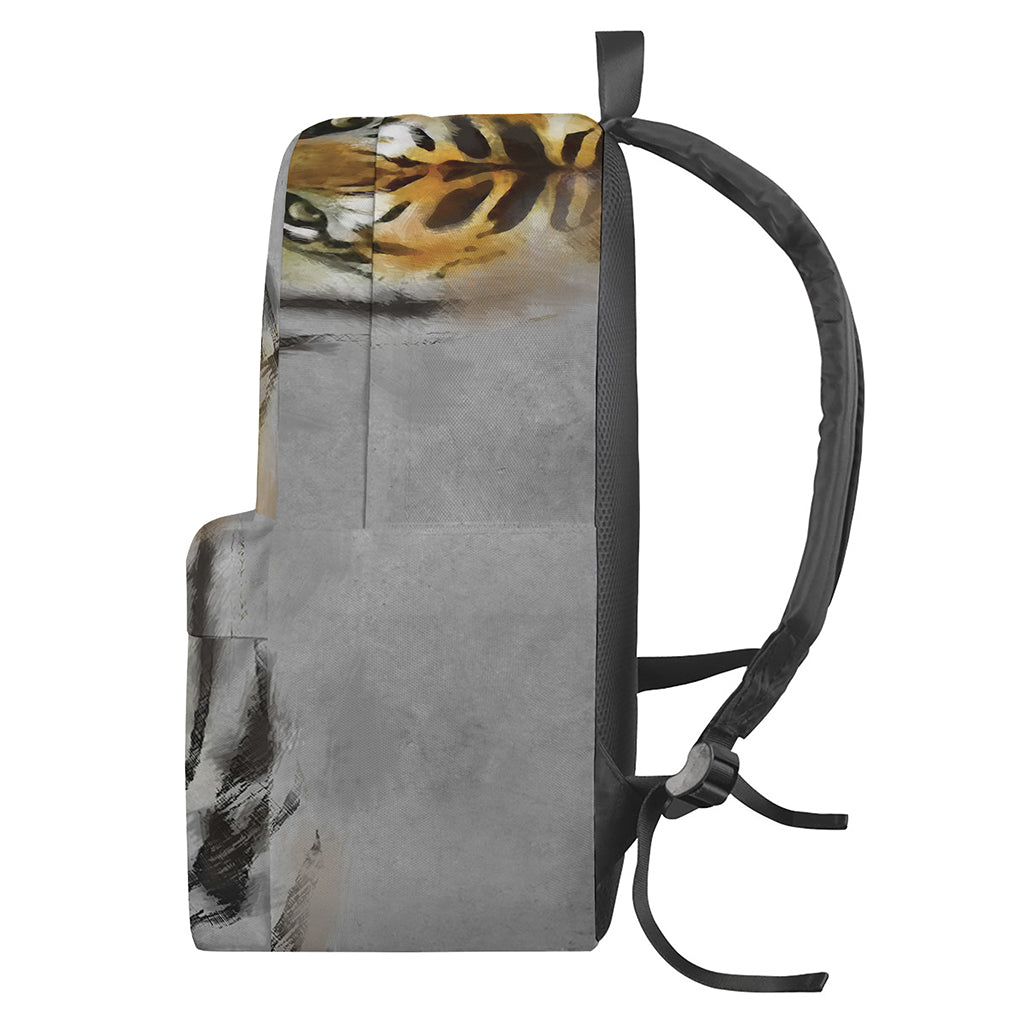 Tiger Painting Print Backpack