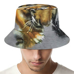 Tiger Painting Print Bucket Hat