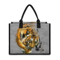 Tiger Painting Print Canvas Tote Bag