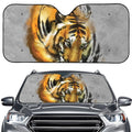 Tiger Painting Print Car Windshield Sun Shade