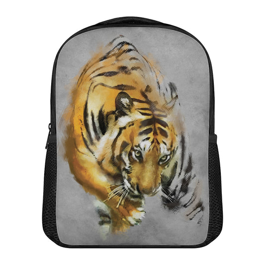 Tiger Painting Print Casual Backpack
