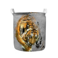 Tiger Painting Print Collapsible Laundry Basket
