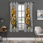 Tiger Painting Print Curtain