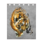 Tiger Painting Print Curtain