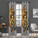 Tiger Painting Print Curtain