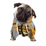 Tiger Painting Print Dog Zip Up Hoodie