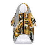 Tiger Painting Print Dog Zip Up Hoodie