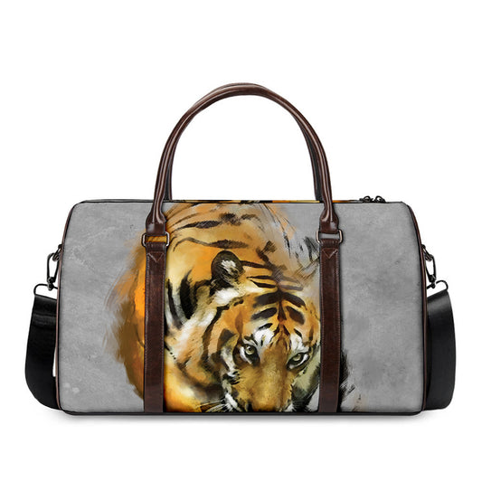 Tiger Painting Print Duffle Bag