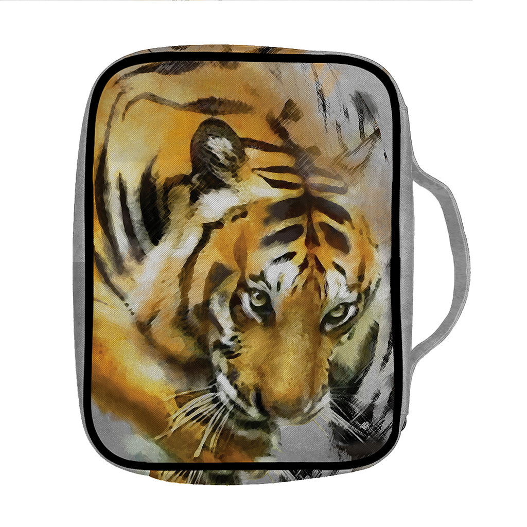 Tiger Painting Print Front Pocket Bible Bag