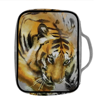 Tiger Painting Print Front Pocket Bible Bag