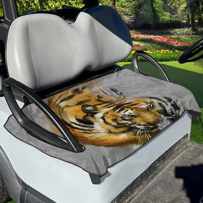 Tiger Painting Print Golf Cart Seat Cover