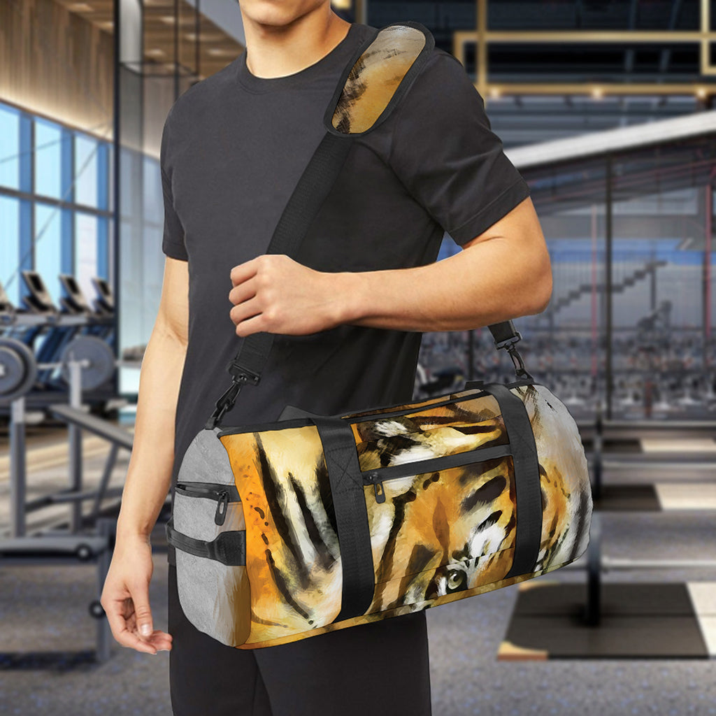 Tiger Painting Print Gym Bag